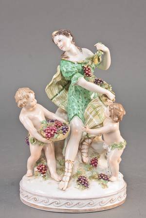 Porcelænsfigur Vinhøst 