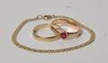 To ringe samt et armbånd af guld 3