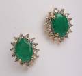 Sæt smaragd-diamantørestikker 2 