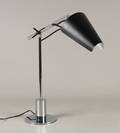 Bordlampe af rustfrit stål