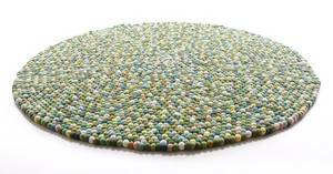 Rug Balls Green, tæppe af new zealandsk uld Ø 140 cm.