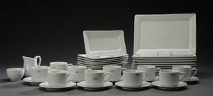 Pillivuyt stel af hvidt porcelæn 42