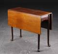 Engelsk klapbord af mahogni med padfeet, 1800-tallet