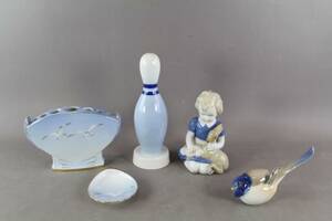 Figuriner mm 5 delar, Royal Copenhagen och Bing  Gröndahl