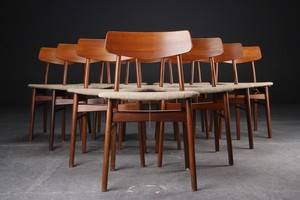 Sæt på 10 stole af teak, dansk møbelproducent, 1950erne 10