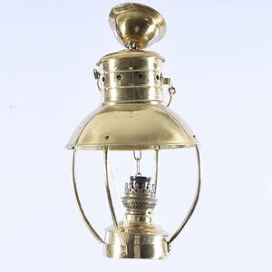 TAKFOTOGENLAMPA, senare elektrifierad, mässing, 1900-talets senare del.