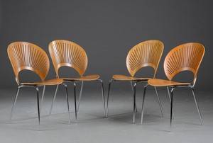 Nanna Ditzel. Fire Trinidad spisestole 4