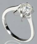 Solitairering 0,82 ct.