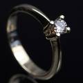 Solitaire ring ca. 0,22 ct