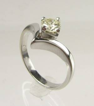 Solitaire ring ca. 0,47 ct.