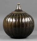 Just Andersen, bordlampe, patineret diskometal, D1632