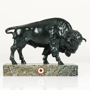 FIGURIN i metall Bisonoxe