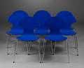 Sæt på otte, blå stole 8