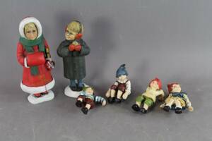 Figuriner 6 st bla Candy Design 2 st