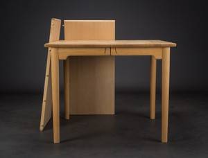 Hans J. Wegner. Spisebord model PP80, ask med tillægsplader 3 