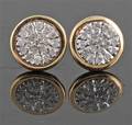 Diamond earrings in gold approx. 0.20ct 2