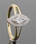 Diamond ring  in 18kt approx. 0.10ct