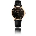 Kompass damur, Nautilus Rose Gold, svartsvart
