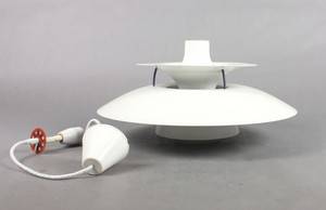 Poul Henningsen PH5 pendel af hvidlakeret metal