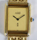 Cartier Herrarbandsur 18 k guld