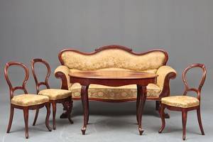 Salonstue af mahogni 5