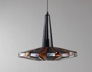 Dansk lampeproducent, pendel, kobber og aluminium