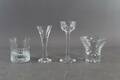 Whiskeyglas 20 st, snapsglas 10 st, likörglas 14 st och selterglas 5 st