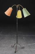 Standerlampe med tre lysarme