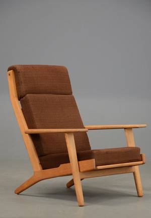 Hans J. Wegner, højrygget lænestol, model GE-290