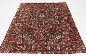 Handknuten äkta matta, Bakhtiari, 200x155 cm