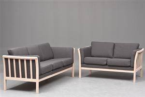 Herlufsholm sofaen, To og tre pers. tremmesofa model Karrebæksminde 2