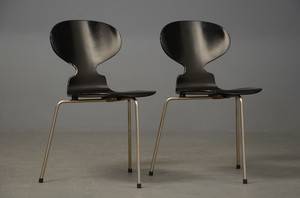 Arne Jacobsen, par stole, model 3100, Myren 2