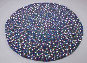 Rug Balls tæppe af new zealandsk uld Ø 140 cm. 
