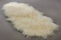 Økologisk Islandsk forligger, fåreskind - long wool. Farve Hvid