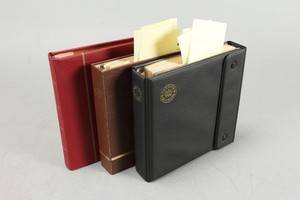  Mønter i 3 albums med Danmark og udland.