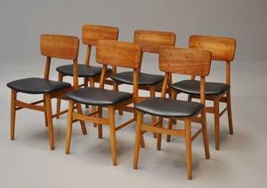 Dansk møbelproducent. Sæt på seks stole, 1960erne 6