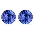 Uindfattede tanzanitter. Ca. 1.35 ct
