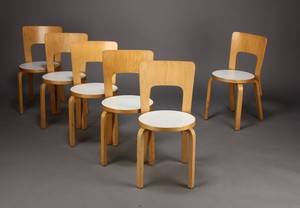 Alvar Aalto. Spisestole 6