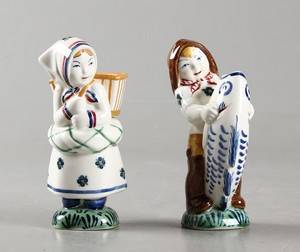 Herluf Jensenius, Aluminia børnehjælpsfigurer, fajance 2 