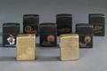 Samling af ældre Zippo lightere 8