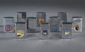 Samling af ældre Zippo lightere 10