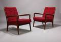 Dansk møbelproducent. Par lænestole, mahogny 2