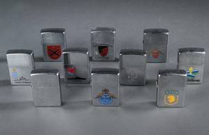 Samling af ældre Zippo lightere 10