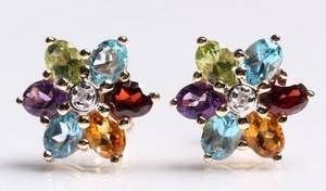Par multicolour ørestikkere 2