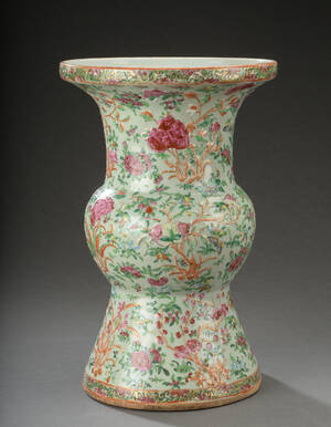 Kinesisk vase af porcelæn, 1800-tallet