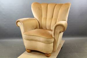 Fåtölj i plysch 1940-tal