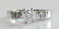 Solitairering, ca. 1.08 ct.