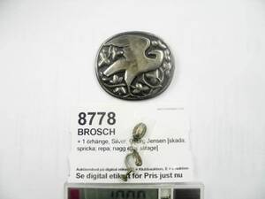 Brosch,  1 örhänge