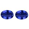 Uindfattede tanzanitter - ca. 1.52 ct 