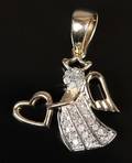 Diamantvedhæng - Ca. 0.25 ct.
